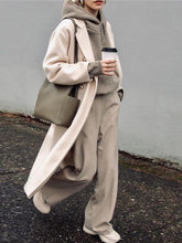 Load image into Gallery viewer, Fashion Casual Long-sleeved Hooded Solid Color Two-piece Suit
