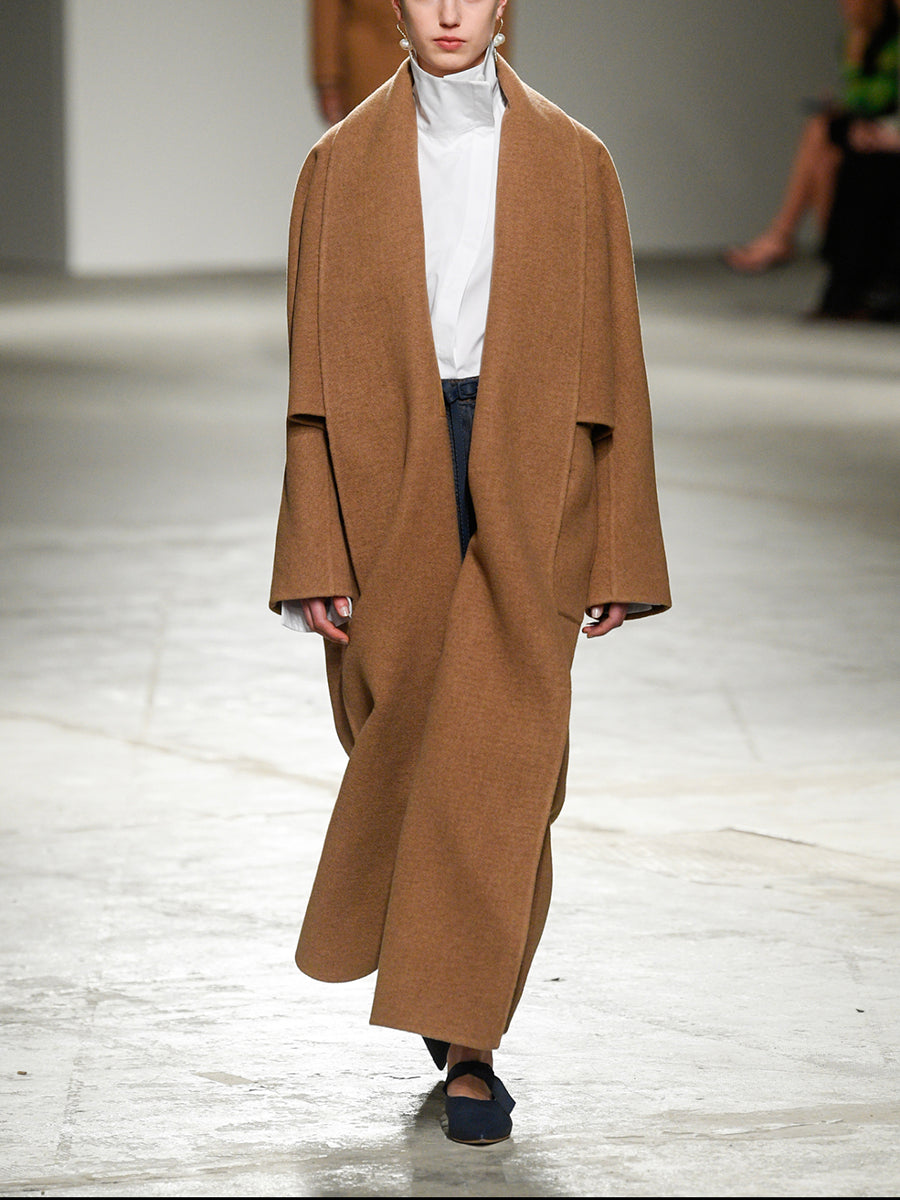 Women'S Fashion Casual Solid Color Long Coat