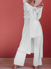 Load image into Gallery viewer, Simple Casual Loose Coat Top and Pants Three-Piece Suit
