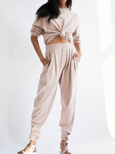 Load image into Gallery viewer, Simple Monochrome Leisure Sports Suit
