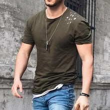 Load image into Gallery viewer, Men&#39;S Loose Round Neck Casual Short Sleeve T-Shirt
