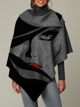 Load image into Gallery viewer, Vintage Abstract Turtleneck Women&#39;s Shirts
