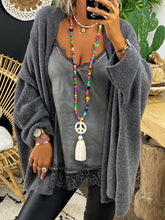 Load image into Gallery viewer, Solid Color Casual Loose Cardigan Jacket
