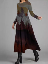 Load image into Gallery viewer, Long Sleeve Printed Casual Dress
