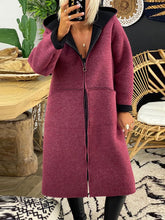 Load image into Gallery viewer, Casual Long Hooded Loose Coat
