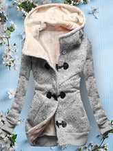 Load image into Gallery viewer, Contrasting Double-row Buckle Solid Color Cotton Jacket
