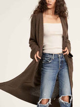 Load image into Gallery viewer, Pure Color Loose Casual Long Cardigan Coat
