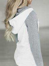 Load image into Gallery viewer, Fashion Casual Color Block Hooded Sweatshirt
