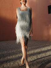 Load image into Gallery viewer, Elegant Fashionable Tassel Slip Evening Dress
