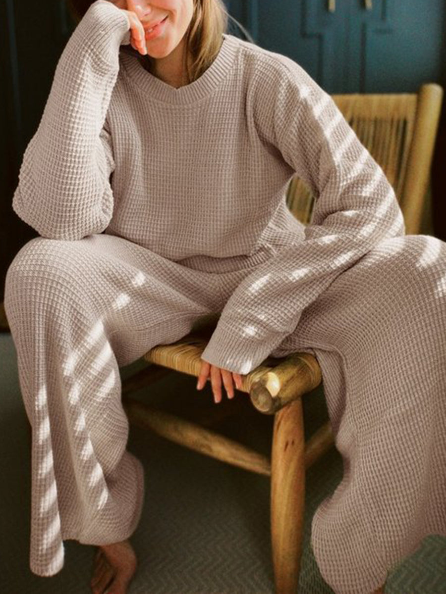 Knit Sweater and Pants Lounge Set