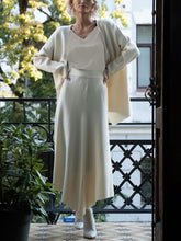 Load image into Gallery viewer, Elegant And Simple Top Skirt and Coat Three-Piece
