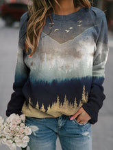 Load image into Gallery viewer, Gradient Landscape Painting Print Hoodies
