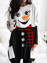 Load image into Gallery viewer, Christmas Cute Snowman Print T-Shirt
