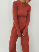 Load image into Gallery viewer, Women&#39;S Round Neck Knit Suit
