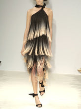 Load image into Gallery viewer, Fashion Sexy Sleeveless Backless Fringed Midi Dress
