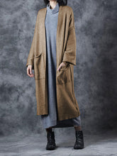 Load image into Gallery viewer, Casual Solid Color Pocket Women&#39;S Knitted Jacket
