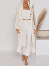 Load image into Gallery viewer, Solid Color Long Sleeve Casual Coat
