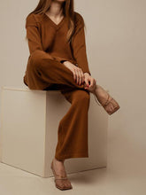 Load image into Gallery viewer, Casual Loose V-neck Long-sleeved Autumn and Winter Suit
