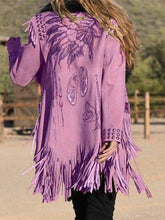 Load image into Gallery viewer, Ethnic Style Retro Casual Tassel Long Sleeve Jacket
