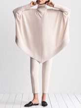 Load image into Gallery viewer, Fashionable Simple High Neck Long Sleeve Top Pants Knitted Suit
