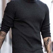 Load image into Gallery viewer, Fashion High Neck Slim Knitted Men&#39;S Sweater
