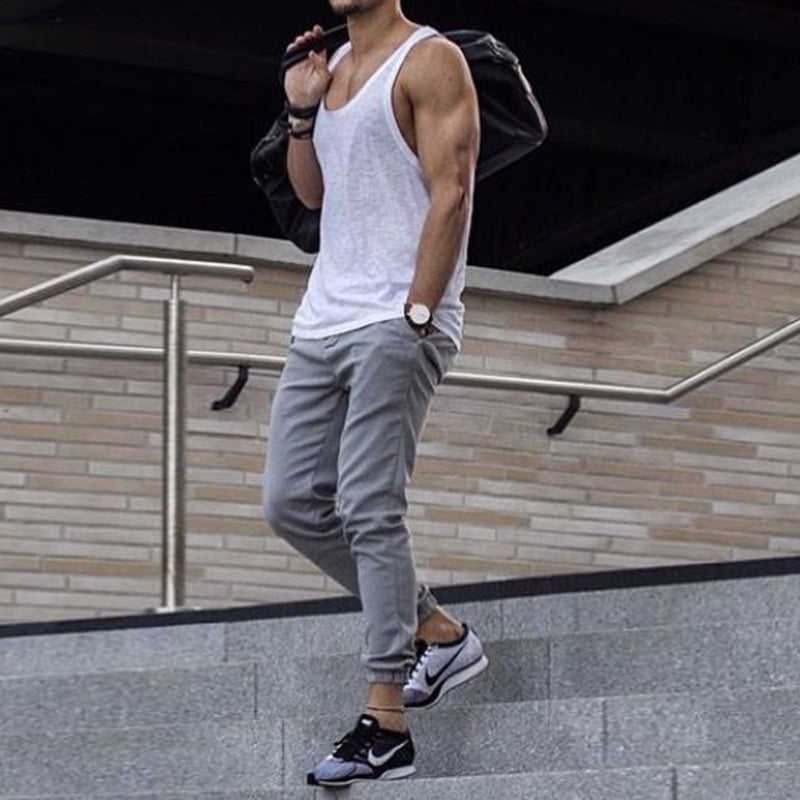 Pure Cotton Fashion Slim Casual Men'S Vest