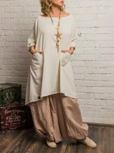 Load image into Gallery viewer, Casual And Comfortable Solid Color Women&#39;S Cotton And Linen Suit

