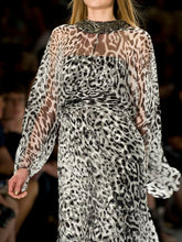 Load image into Gallery viewer, Fashion Leopard Print Long Sleeve Dress
