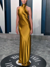 Load image into Gallery viewer, Fashion High Neck Sleeveless Elegant Evening Dress
