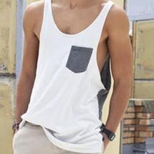 Load image into Gallery viewer, Pure Color Loose Fashion Men&#39;S Cotton Vest
