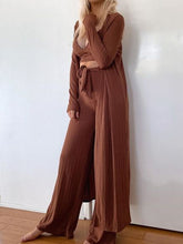Load image into Gallery viewer, Women&#39;s Loose Simple Lounge Wear Three-Piece Suit
