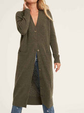 Load image into Gallery viewer, Loose Casual Long Knit Cardigan Coat with Pockets
