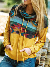 Load image into Gallery viewer, Ethnic Retro Printed Long-sleeved Pullover Sweatshirt
