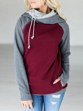 Load image into Gallery viewer, Fashion Casual Color Block Hooded Sweatshirt
