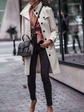 Load image into Gallery viewer, Fashion Single-breasted Stand-collar Solid Color Casual Coat
