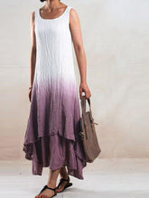 Load image into Gallery viewer, Loose Sleeveless Tie-dye Casual Maxi Dress
