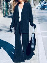 Load image into Gallery viewer, Pure Color Simple Cardigan Jacket Loose Casual Suit
