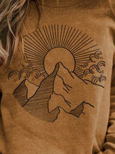 Load image into Gallery viewer, Fashion Printed Round Neck Long Sleeve Hoodies
