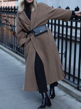 Load image into Gallery viewer, Fashion Casual Lapel Long Sleeve Solid Color Coat
