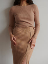 Load image into Gallery viewer, Fashion Ribbed Crew Neck Sweater Suit
