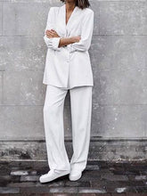 Load image into Gallery viewer, Two-piece Fashion Casual Solid Color Suit
