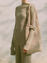 Load image into Gallery viewer, Pure Color Casual Long-Sleeved Knitted Sweater Suit
