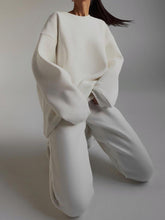Load image into Gallery viewer, Fashion Loose Pullover Solid Color Casual Two-piece Suit
