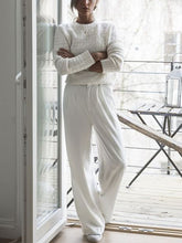 Load image into Gallery viewer, Fashion Solid Color Round Neck Ladies Casual Two-piece Suit

