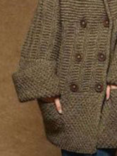 Load image into Gallery viewer, Long Loose-fitting Knitted Warm Sweater Coat
