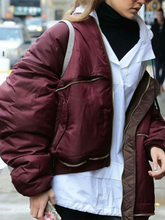 Load image into Gallery viewer, Winter Fashion Zipper Puffer Jacket Warm Coat
