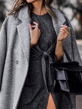 Load image into Gallery viewer, Fashion Suit Collar Solid Color Casual Coat
