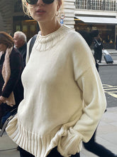 Load image into Gallery viewer, Fashion Solid Color Casual Loose Knit Warm Sweater

