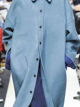 Load image into Gallery viewer, Fashion Casual Solid Color Lapel Single-Breasted Long Coat
