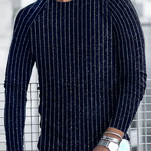 Load image into Gallery viewer, Men&#39;S Fashion Casual Round Neck Striped Long Sleeve T-Shirt
